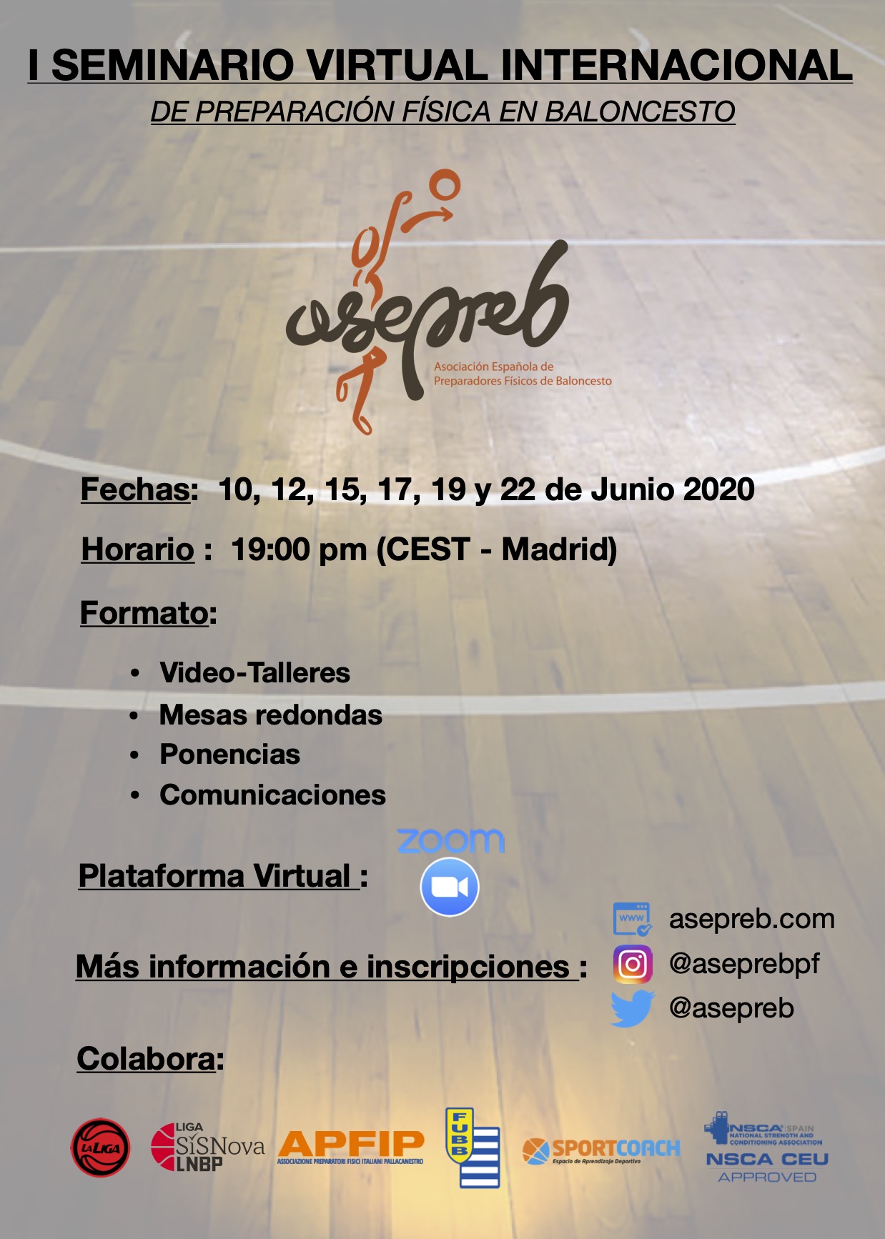I Seminario Virtual Internacional de preparación física de baloncesto